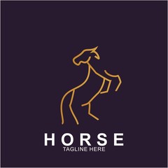 Horse Logo with modern concept