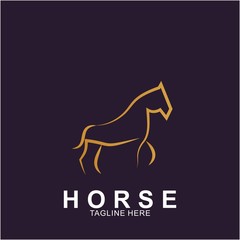 Horse Logo with modern concept