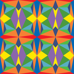 Abstract seamless colourful pattern geometric backgrounds vector design