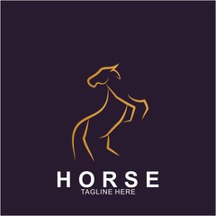 Horse Logo with modern concept