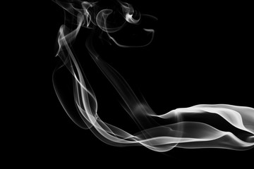 Smoke abstract in black and white