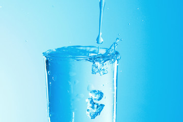 Glass of plain water 