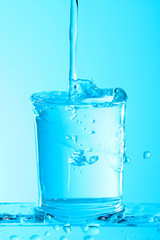 Glass of plain water 
