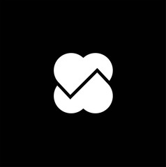 Heart   logo design symbol vector image