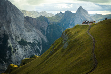 Refuge Viel del Pan, Viel del Pan, Pordoi Pass, Canazei, Trentino Alto Adige, Italy