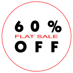 Super Sale poster, banner. Big sale, clearance. 60% off. Vector