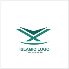 Obraz premium Islamic Logo Design Template. Mosque Icon Design Template