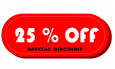 Super Sale poster, banner. Big sale, clearance. 25% off. Vector