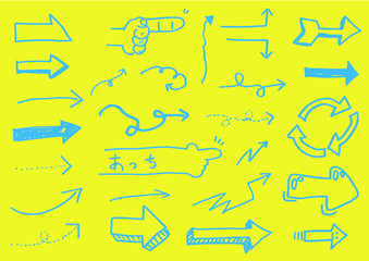 手書きの矢印セット