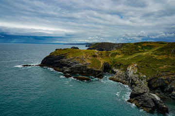 Rugged West Coast of England, Tintagel, Cornwall.