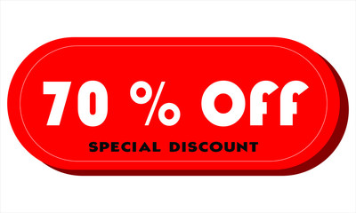 Super Sale poster, banner. Big sale, clearance. 70% off. Vector