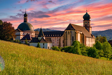 The Benedictine monastery St. Trudpert (Kloster Sankt Trudpert) in the Black Forest in Muenstertal...