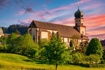 The Benedictine monastery St. Trudpert (Kloster Sankt Trudpert) in the Black Forest in Muenstertal...