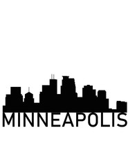 Minneapolis Skyline Silhoutte