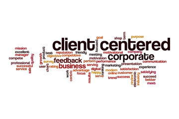 Client centered word cloud concept