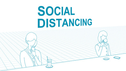 Keeping distance for infection risk