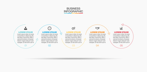 Business data visualization. timeline infographic icons designed for abstract background template milestone element modern diagram process technology digital marketing data presentation chart Vector
