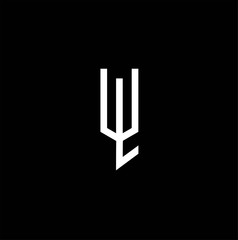 logo letter wl , logo letter wl combination , logo letter wl abstract 