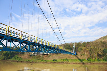 Suspension bridge in the Sirikit Dam