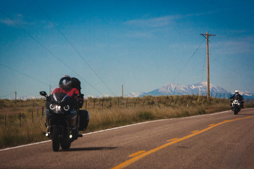 Bikers on the road