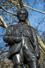 Fototapeta na wymiar Field Marshall Lord Clyde statue, London