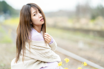 Fototapeta premium 美しい女性