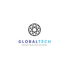 globe logo design is suitable for technology companies