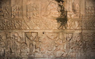 A fresco. Angkor-wat. Cambodia.