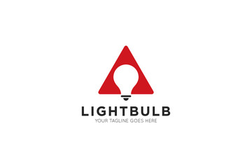 Fototapeta premium Creative idea bulb logo and icon vector illustration design template