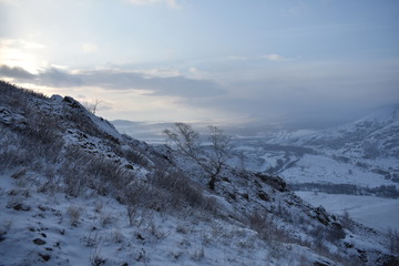 Winter mountain landscape