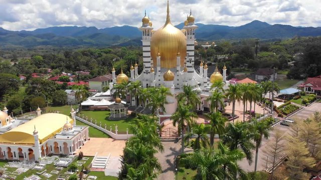 Aerial view of Masjid Ubudiah, Kuala Kangsar, Perak