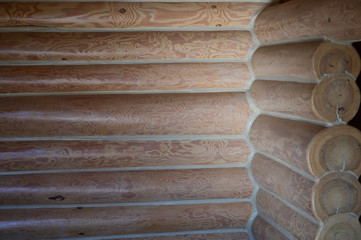 Photo of wood trim in a home interior. Universal concept.