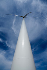 ecological windmills to generate electricity in a natural environment