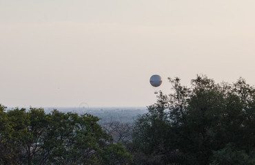 Air-balloon near Angkor-wat. Cambodia.