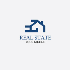 Real State Logo with style Modern for Construction , architecture , residence , hotel , property business , home interior or exterior