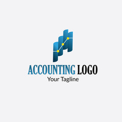 accounting & financial logo with style modern can also for Arrow Data , Market Static ,money management icon , stock chart logos