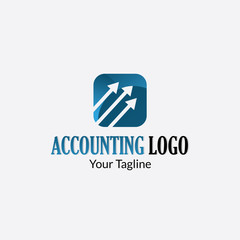 accounting & financial logo with style modern can also for Arrow Data , Market Static ,money management icon , stock chart logos
