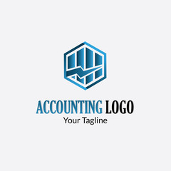 accounting & financial logo with style modern can also for Arrow Data , Market Static ,money management icon , stock chart logos