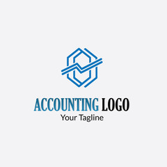 accounting & financial logo with style modern can also for Arrow Data , Market Static ,money management icon , stock chart logos