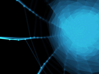 Abstract geometry surfaces, lines and points background, Used as digital wallpaper and technology background.