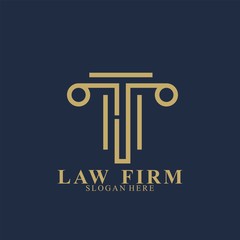 Law Firm Logo Design. Icon law firm vector