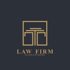 Law Firm Logo Design. Icon law firm vector