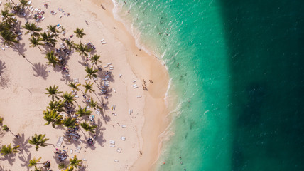 aerial view of beach with sea