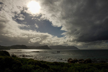 storm over the sea