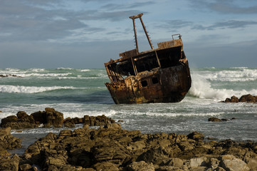 shipwreck on the beach