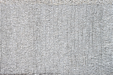 Texture of the white facade mosaic on the temple wall. Background image, material for the design.