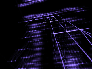 Abstract geometry surfaces, lines and points background, Used as digital wallpaper and technology background.