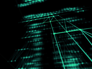 Abstract geometry surfaces, lines and points background, Used as digital wallpaper and technology background.