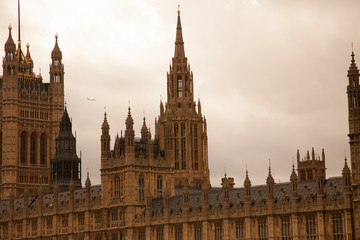 Fototapeta na wymiar Houses of parliament london