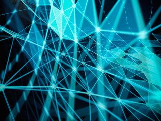 Abstract geometry surfaces, lines and points background, Used as digital wallpaper and technology background.